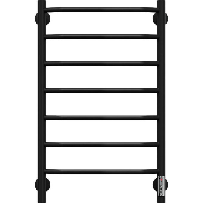 Полотенцесушитель электрический TERMINUS ВИКТОРИЯ П7 450x750, черный (RAL 9005 матовый) 4660059930312